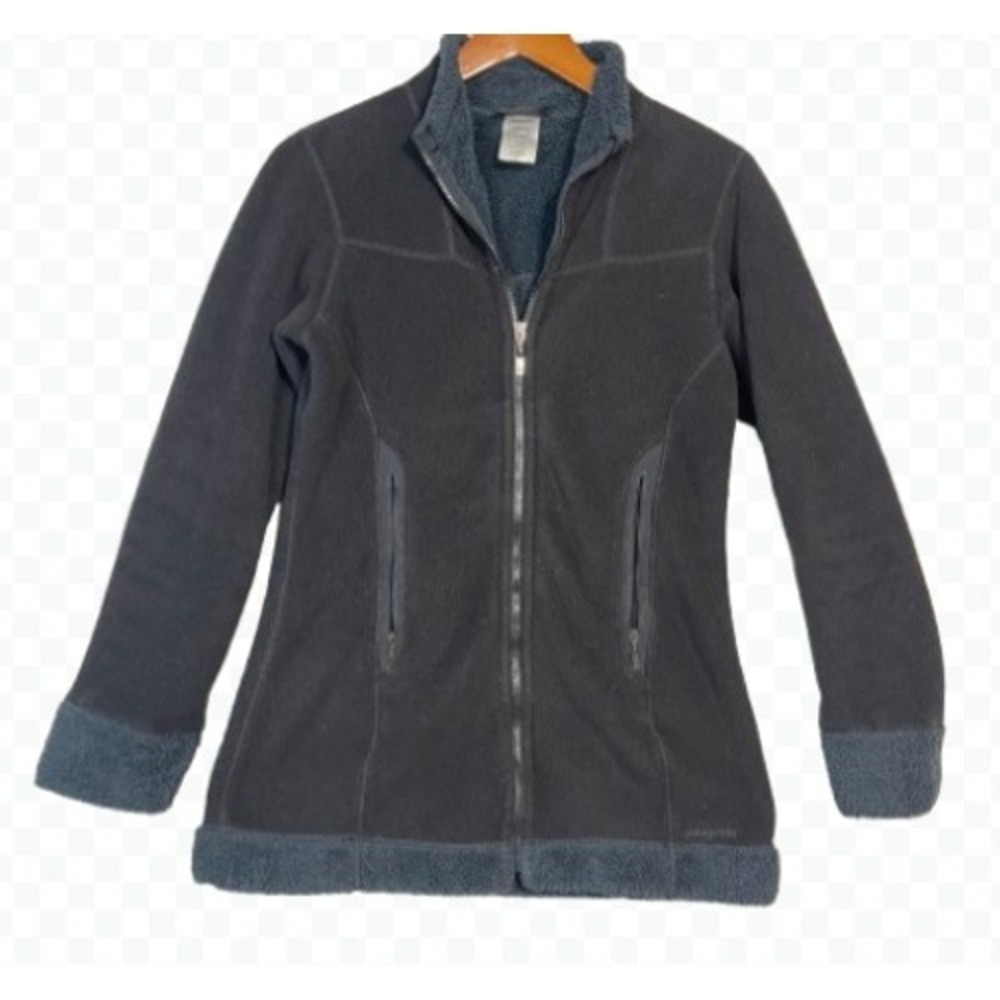 Patagonia Women's Black R2 Fleece Full Zip Jacket‎ Midlayer Outdoor - Size S